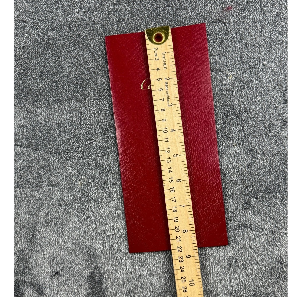 Cartier Red Folder‎ Authentic Jewelry Certificate Holder Booklet Case - Picture 5 of 6